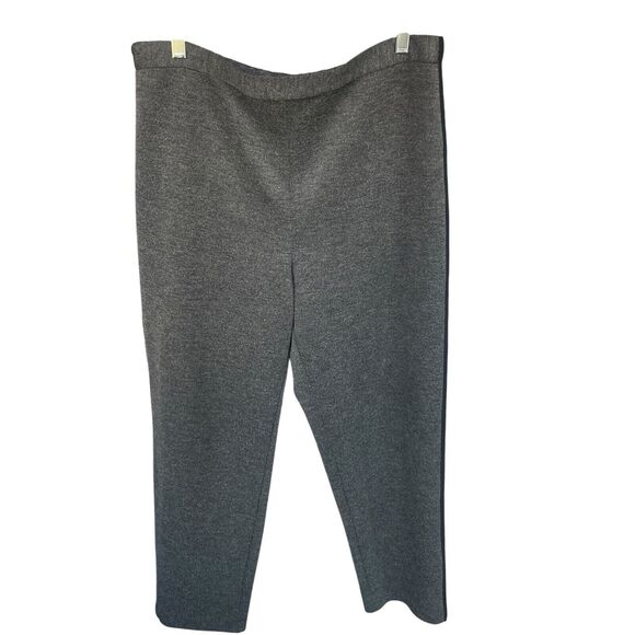 St. John Gray Straight Leg Pull On Pants - Size Large - Picture 3 of 11